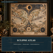 Tolivinse™ Eclipse Atlas Map Art Print