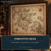 Tolivinse™ Forgotten Isles Map Art Print