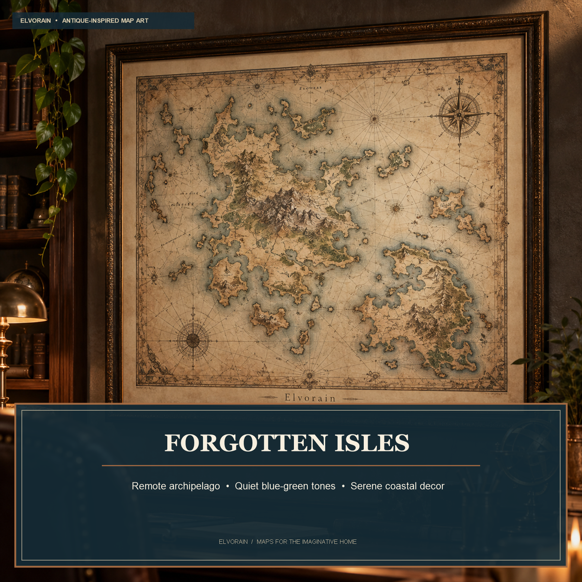 Tolivinse™ Forgotten Isles Map Art Print
