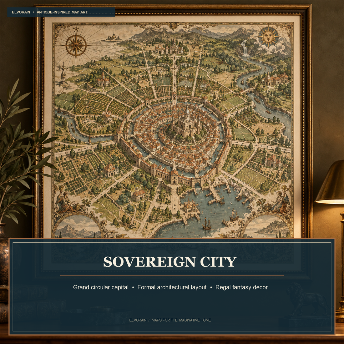 Tolivinse™ Sovereign City Map Art Print