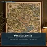 Tolivinse™ Sovereign City Map Art Print