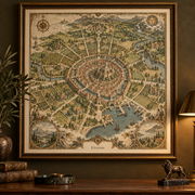 Tolivinse™ Sovereign City Map Art Print