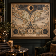 Tolivinse™ Eclipse Atlas Map Art Print