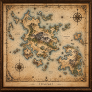 Tolivinse™ Forgotten Isles Map Art Print