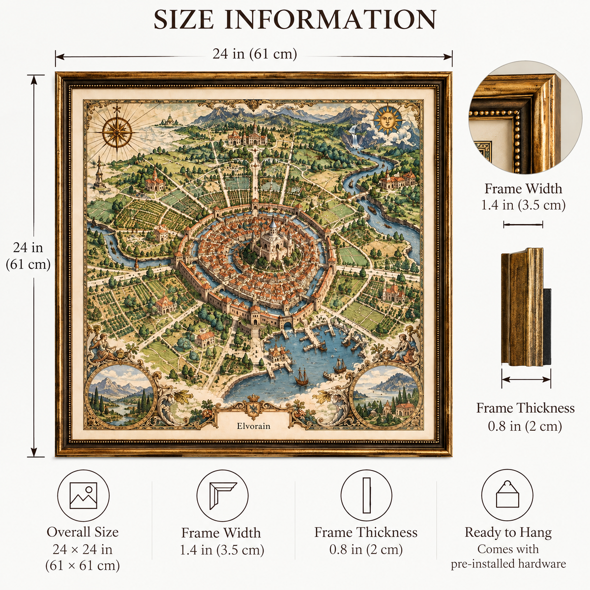 Tolivinse™ Sovereign City Map Art Print