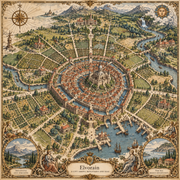 Tolivinse™ Sovereign City Map Art Print
